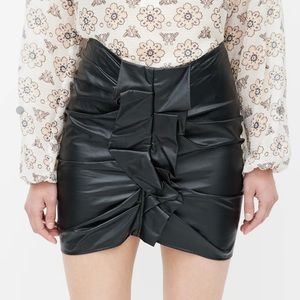 Isabel Marant Etoile vegan leather skirt